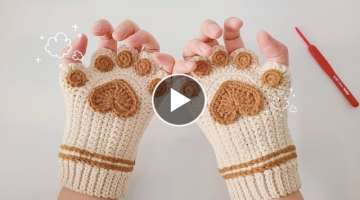 cute paw gloves