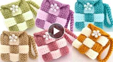 Super Bonito hermoso modelo de bolso Monedero de la Fortuna a Crochet
