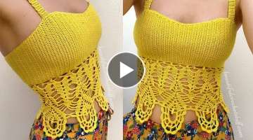 Crochet Crop Boho Top