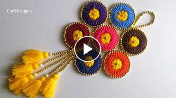 Wall hanging Craft Ideas With Old Bangles 