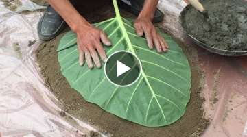  Shaping Leaves From Sand And Cement
