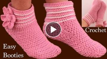 Zapatos a Crochet fáciles para principiantes tamaño adulto 