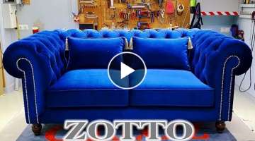 Velvet Chesterfield Sofa By Zotto Sofas Design