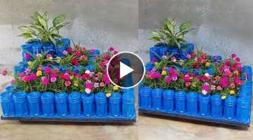 Beautiful Terraced Flower Pot From Plastic Bottles For Garden