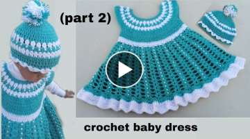 Easy crochet baby dress/frock for girls