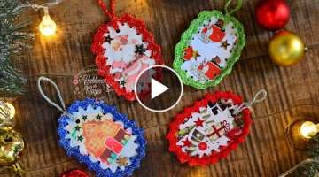 Tarjetitas navideñas Técnicas , Crochet y muchos Tips.