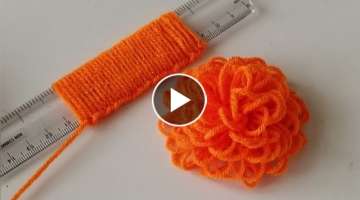 Easy Woolen Flower with Scale