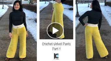 Crochet Velvet Pants 