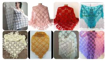 Make a floral shawl