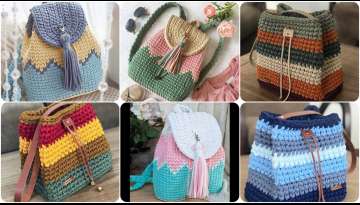 5 colors for original crochet party bags