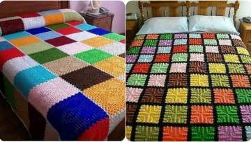 Patterned Knitted Blanket Making
