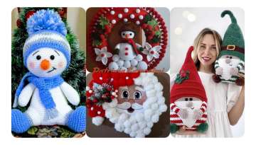 Gorgeous knitted Christmas ornaments