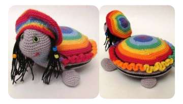 Making a knitted toy Turtle (turtle)