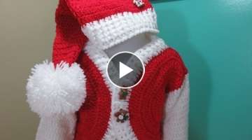 Crochet baby Santa hat for beginners