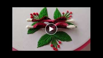Amazing Hand Embroidery Flower design trick with cotton bud