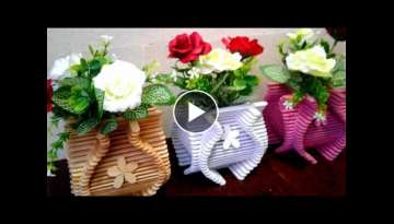 Cara Membuat Pot Bunga Mini Dari Stik Es Krim