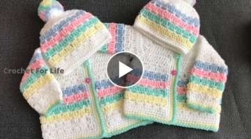 Crochet baby cardigan