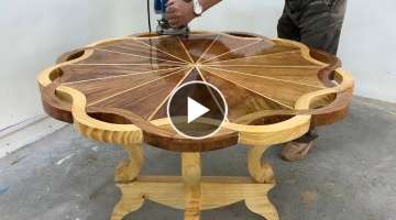 Video Tutorial To build A Table With Amazing Curves Will Make You Satisfied 