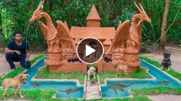Build Castle Dog House And Pleco Fish Pond In 30 Days