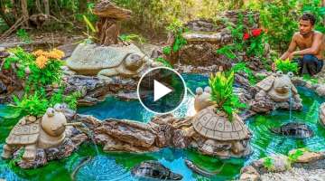 Rescue Turtle From Dry Up Place Build Tortoise Pond And Fish Pond