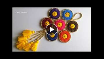 Wall hanging Craft Ideas With Old Bangles 