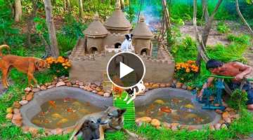 Amazing Jungle Man Build Most Beautiful Mudd House 