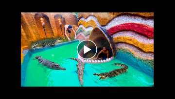 Build Swimming Pool Water Slide Crocodile Around 