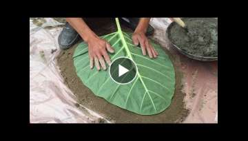 Shaping Leaves From Sand And Cement