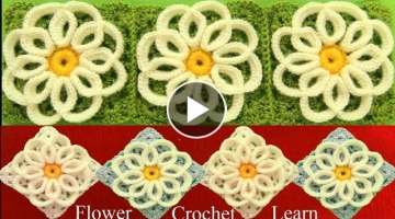 Como tejer a Crochet punto de flores filigrana tejido fácil How to Crochet